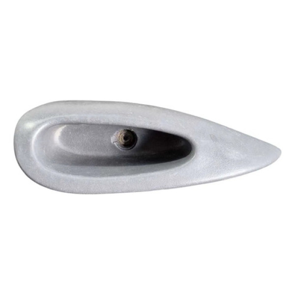 Puxador Porta Dianteira Direita Courier Fiesta 1997 A 2006 Cinza Dianteira