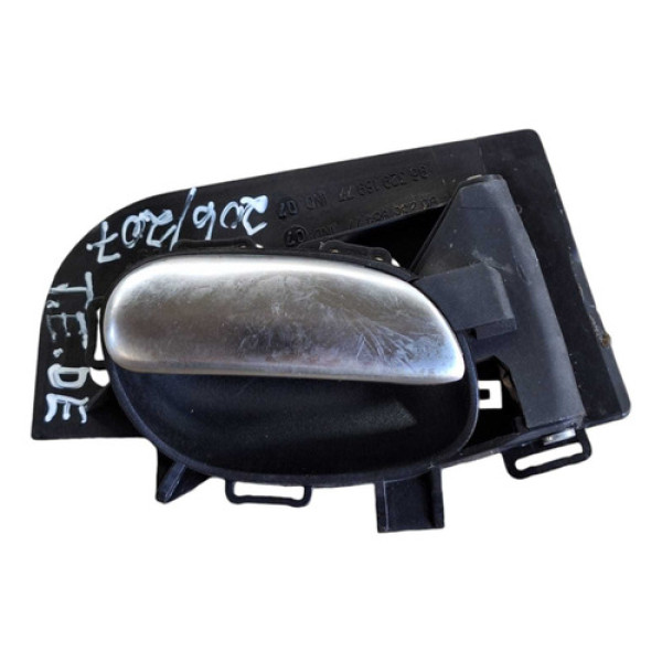 Maçaneta Interna Traseira Esquerda Peugeot 206 207 Cromada