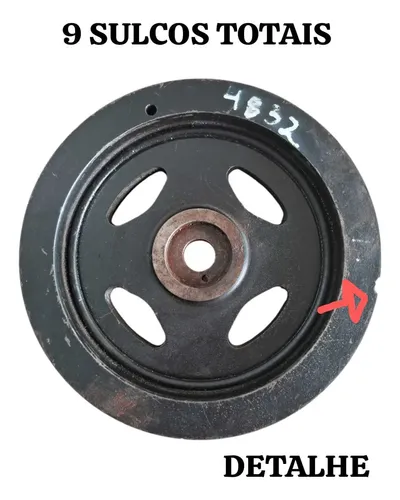Polia Virabrequim J3 1.4 16v 2010 2011 2012 2013 C Detalhe